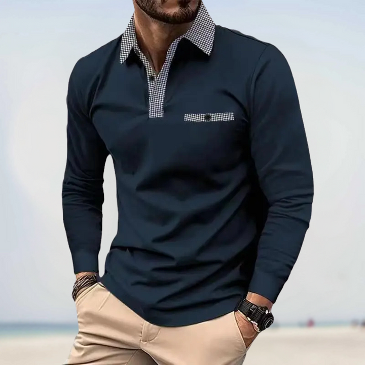 Benjamin - Poloshirt mit langen Ärmeln
