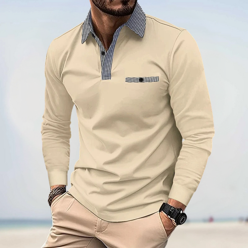 Benjamin - Poloshirt mit langen Ärmeln