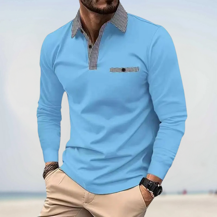 Benjamin - Poloshirt mit langen Ärmeln