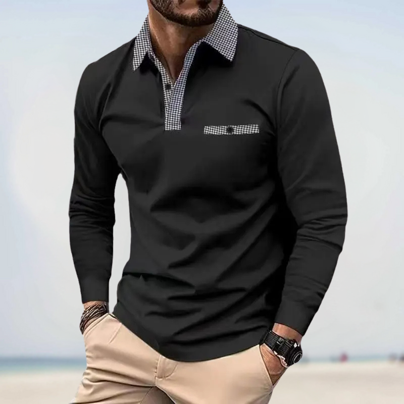 Benjamin - Poloshirt mit langen Ärmeln