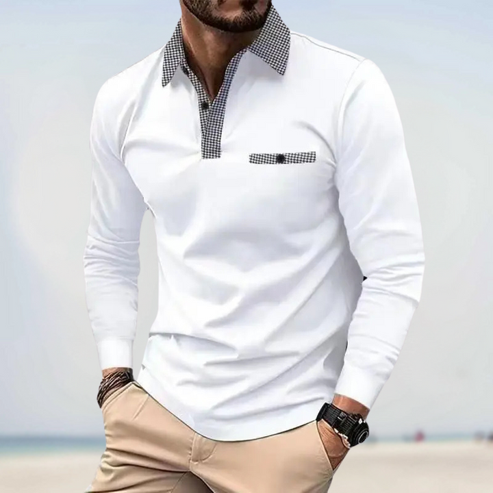 Benjamin - Poloshirt mit langen Ärmeln