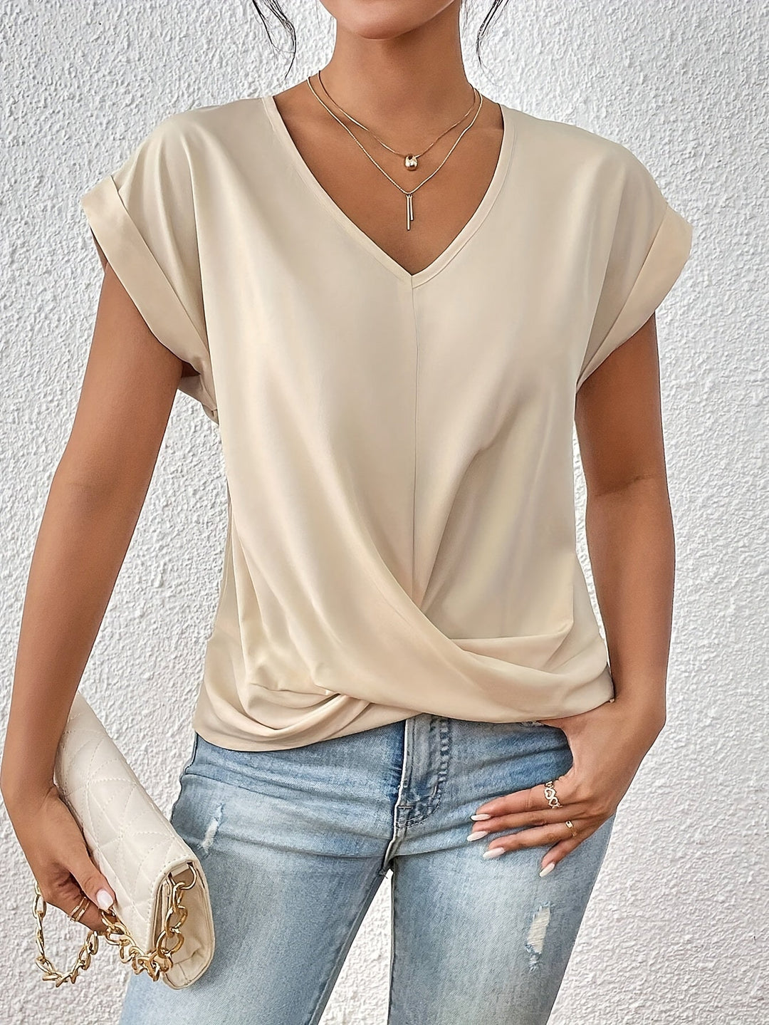 Rhea – Top mit V-Ausschnitt