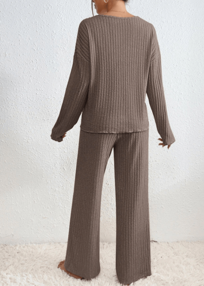 Mia – Gemütliches Rippstrick-Set