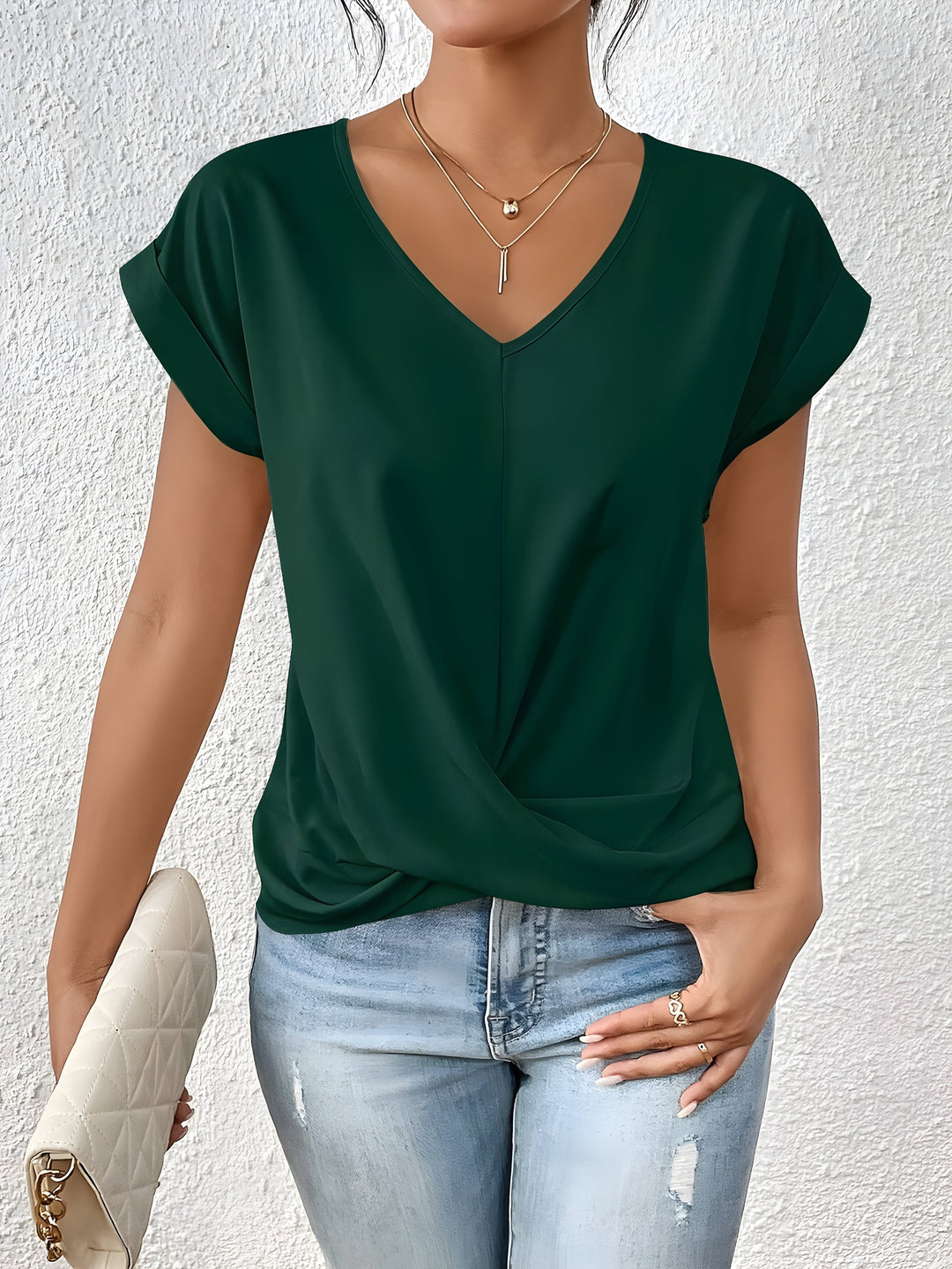 Rhea – Top mit V-Ausschnitt