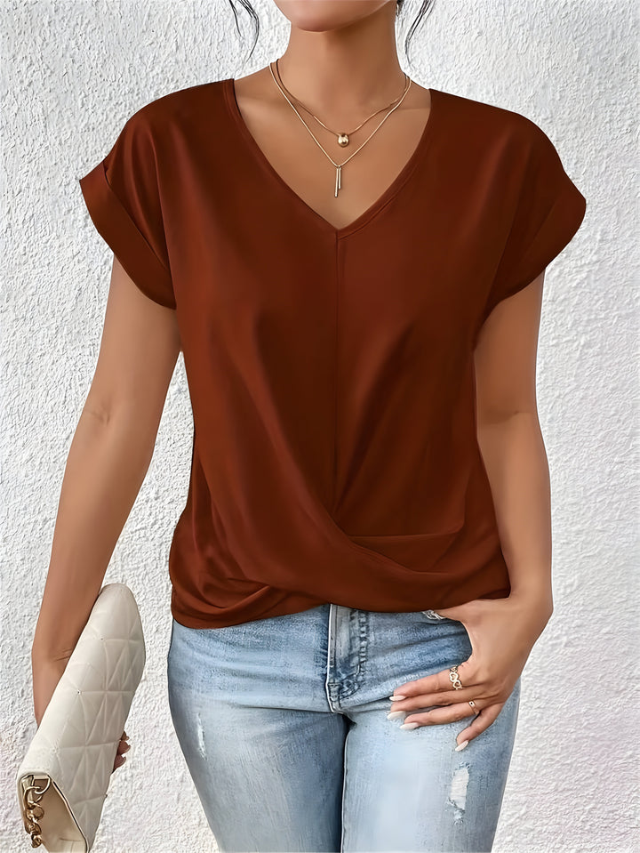 Rhea – Top mit V-Ausschnitt