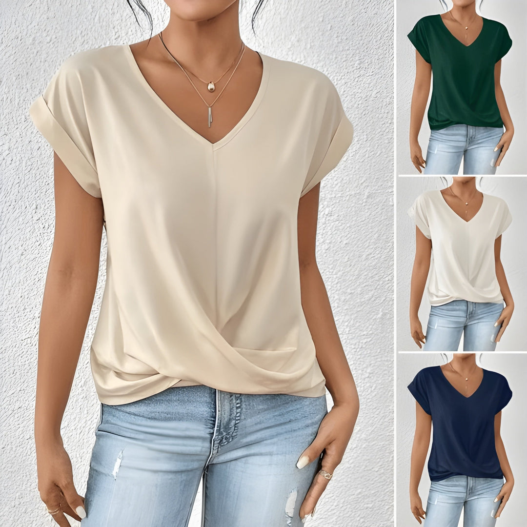 Rhea – Top mit V-Ausschnitt