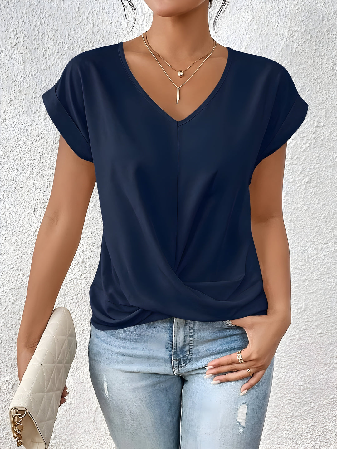 Rhea – Top mit V-Ausschnitt